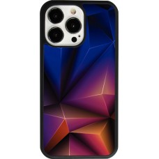 iPhone 13 Pro Case Hülle - Silikon schwarz Abstract Triangles 