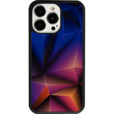 iPhone 13 Pro Case Hülle - Silikon schwarz Abstract Triangles 