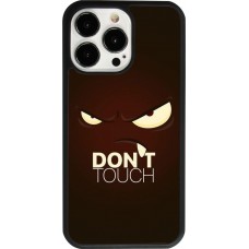 iPhone 13 Pro Case Hülle - Silikon schwarz Angry Dont Touch