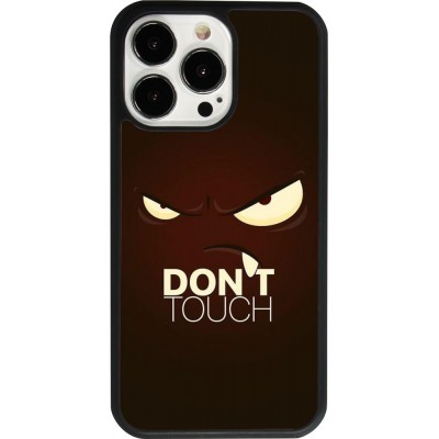 iPhone 13 Pro Case Hülle - Silikon schwarz Angry Dont Touch