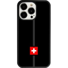 iPhone 13 Pro Case Hülle - Silikon schwarz Kanton CH schwarz