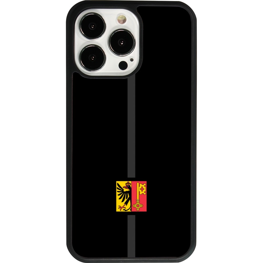 iPhone 13 Pro Case Hülle - Silikon schwarz Kanton GE schwarz