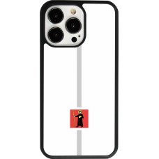 iPhone 13 Pro Case Hülle - Silikon schwarz Kanton GL weiss