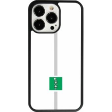 Coque iPhone 13 Pro - Silicone rigide noir Canton SG blanc