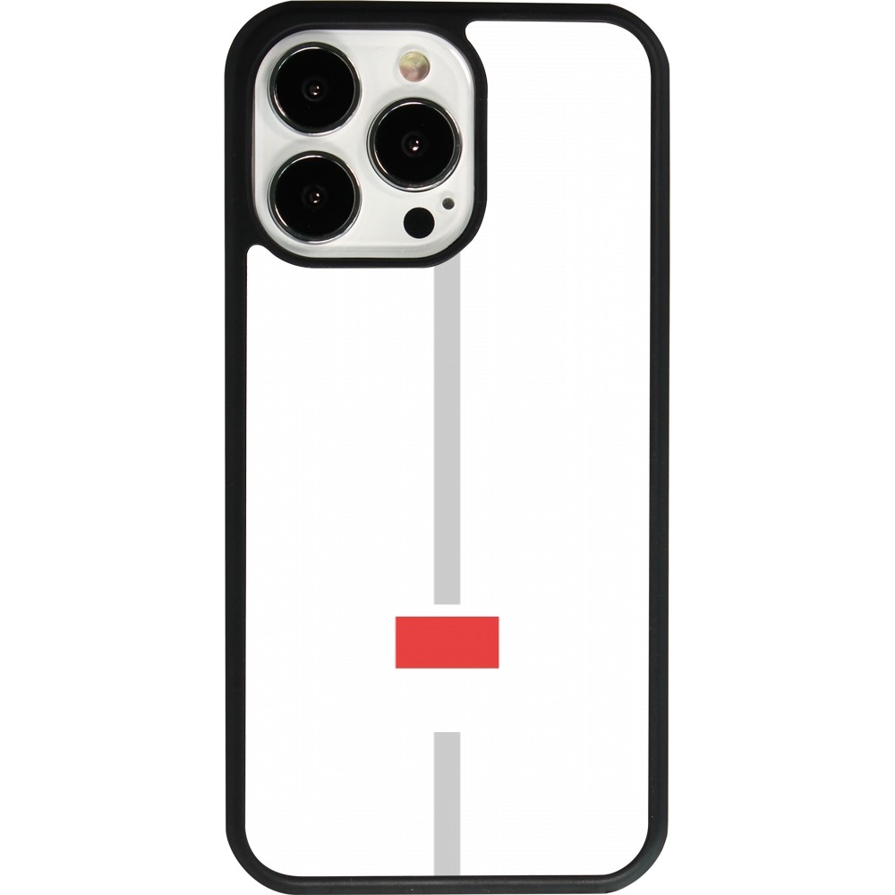 iPhone 13 Pro Case Hülle - Silikon schwarz Kanton SO weiss