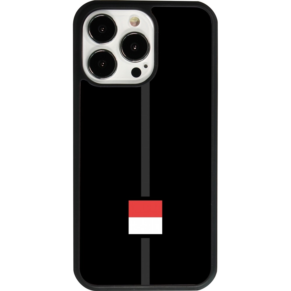 Coque iPhone 13 Pro - Silicone rigide noir Canton SO noir