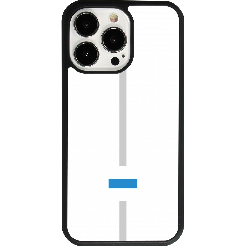 Coque iPhone 13 Pro - Silicone rigide noir Canton ZG blanc