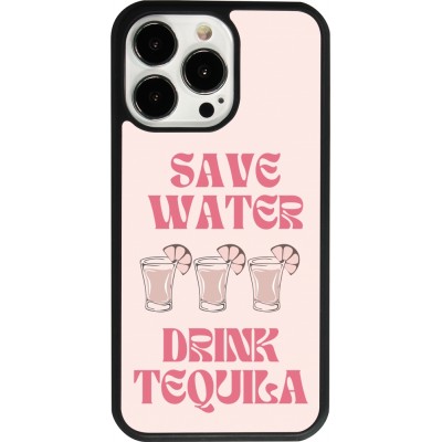 iPhone 13 Pro Case Hülle - Silikon schwarz Cocktail Save Water Drink Tequila
