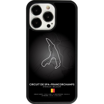 Coque iPhone 13 Pro - Silicone rigide noir F1 Track 2025 Belgium