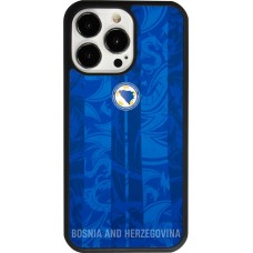 Coque iPhone 13 Pro - Silicone rigide noir Maillot de football Bosnie-Herzégovine 2026 personnalisable