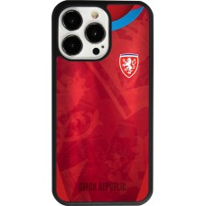 iPhone 13 Pro Case Hülle - Silikon schwarz Tschechische Republik personalisierbares Fussballtrikot