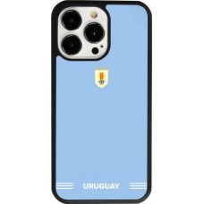 iPhone 13 Pro Case Hülle - Silikon schwarz Uruguay 2026 personalisierbares Fussballtrikot