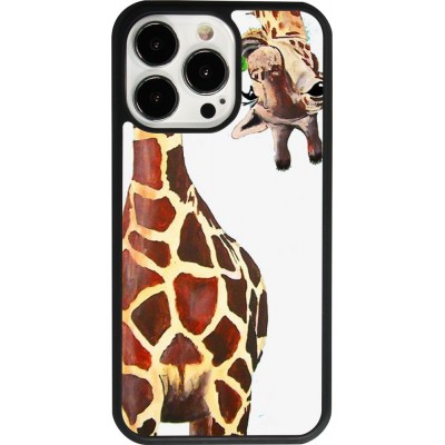 Coque iPhone 13 Pro - Silicone rigide noir Giraffe Fit