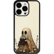 Coque iPhone 13 Pro - Silicone rigide noir Halloween 2025 Ghost gardener
