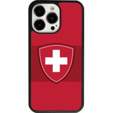 Coque iPhone 13 Pro - Silicone rigide noir Hockey World Championship Ecusson Suisse