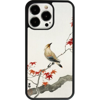 Coque iPhone 13 Pro - Silicone rigide noir Japanese Bird