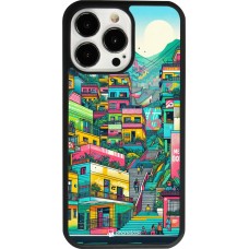 iPhone 13 Pro Case Hülle - Silikon schwarz Medellin Comuna 13 Kunst