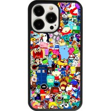 iPhone 13 Pro Case Hülle - Silikon schwarz Mixed cartoons