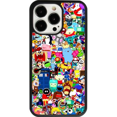 Coque iPhone 13 Pro - Silicone rigide noir Mixed cartoons