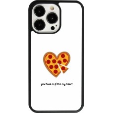 Coque iPhone 13 Pro - Silicone rigide noir Saint Valentines Day 26 You have my pizza heart
