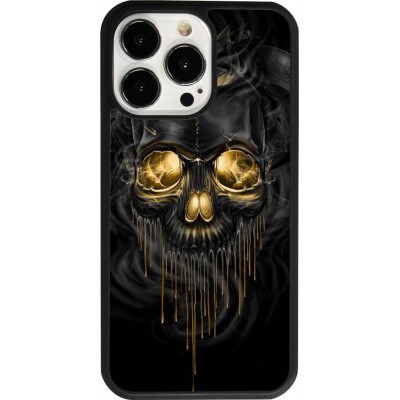 iPhone 13 Pro Case Hülle - Silikon schwarz Skull 02