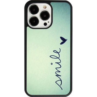 iPhone 13 Pro Case Hülle - Silikon schwarz Smile