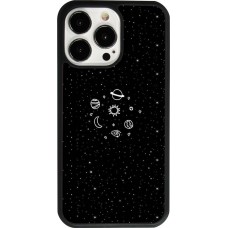 iPhone 13 Pro Case Hülle - Silikon schwarz Space Doodle