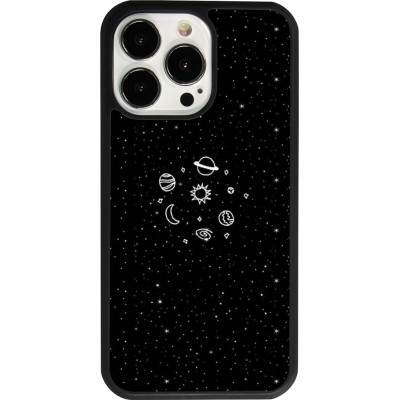 iPhone 13 Pro Case Hülle - Silikon schwarz Space Doodle