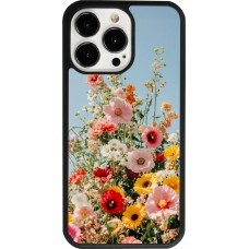 Coque iPhone 13 Pro - Silicone rigide noir Spring flowers 2026