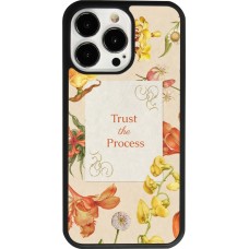 Coque iPhone 13 Pro - Silicone rigide noir Trust the process 2026