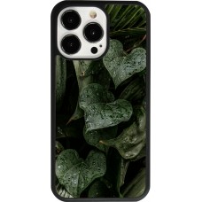 Coque iPhone 13 Pro - Silicone rigide noir Spring 23 fresh plants