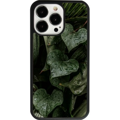 iPhone 13 Pro Case Hülle - Silikon schwarz Spring 23 fresh plants