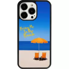 Coque iPhone 13 Pro - Silicone rigide noir Summer 2025 Bring me to the beach