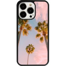 iPhone 13 Pro Case Hülle - Silikon schwarz Summer 2025 Palmiers