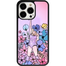 iPhone 13 Pro Case Hülle - Silikon schwarz Taylor Swift Sketch - Pink