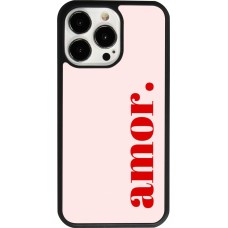 iPhone 13 Pro Case Hülle - Silikon schwarz Valentine 2024 amor