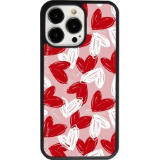iPhone 13 Pro Case Hülle - Silikon schwarz Valentine 2024 with love heart