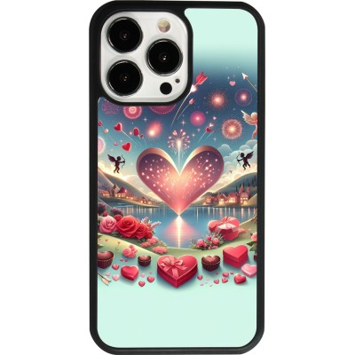 iPhone 13 Pro Case Hülle - Silikon schwarz Valentin 2025 Schick