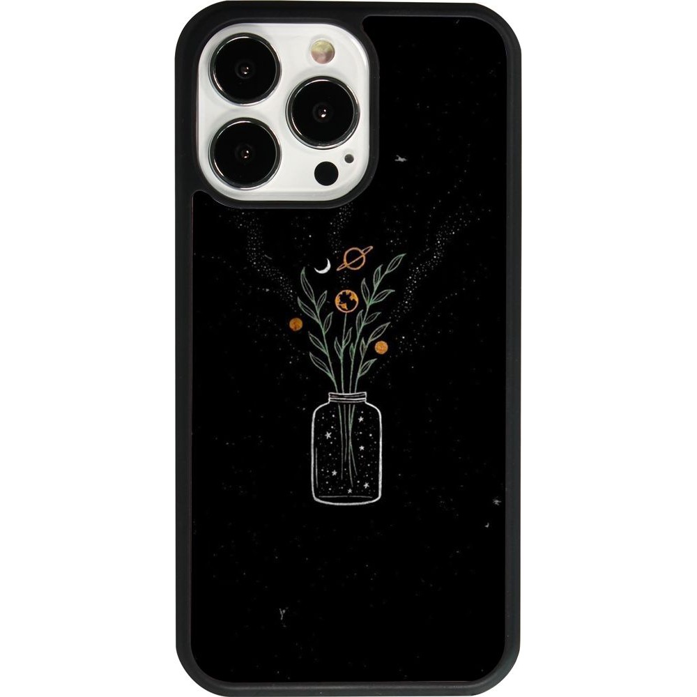 Coque iPhone 13 Pro - Silicone rigide noir Vase black