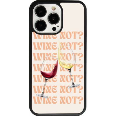 iPhone 13 Pro Case Hülle - Silikon schwarz Wine not