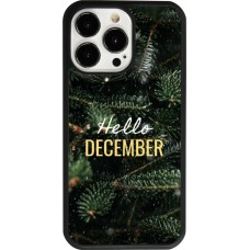 iPhone 13 Pro Case Hülle - Silikon schwarz Winter 25 Winter hello december