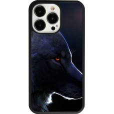iPhone 13 Pro Case Hülle - Silikon schwarz Wolf Shape