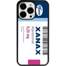 Coque iPhone 13 Pro - Silicone rigide noir Xanax Alprazolam 2025