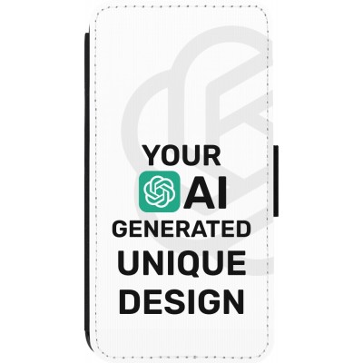 iPhone 13 Pro Case Hülle - Wallet schwarz 100% einzigartig erstellt dank Deiner Kreativität und künstlicher Intelligenz (KI)