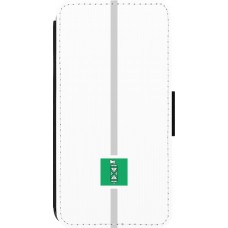 iPhone 13 Pro Case Hülle - Wallet schwarz Kanton SG weiss