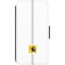 iPhone 13 Pro Case Hülle - Wallet schwarz Kanton SH weiss