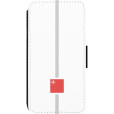 iPhone 13 Pro Case Hülle - Wallet schwarz Kanton SZ weiss