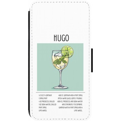 iPhone 13 Pro Case Hülle - Wallet schwarz Cocktail Rezept Hugo
