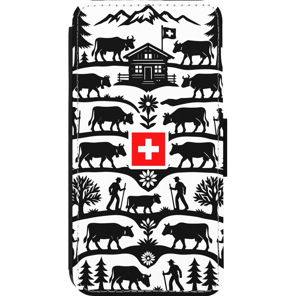 iPhone 13 Pro Case Hülle - Wallet schwarz Poya Schweiz 3