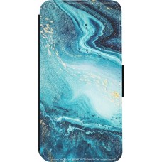 Hülle iPhone 13 Pro - Wallet schwarz Sea Foam Blue